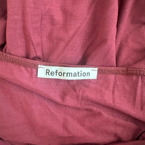 NWOT Reformation Ami Knit Dress Size 4/S Plum - Picture 8 of 8